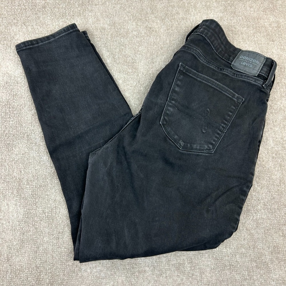 Denizen From Levi's Jeans Womens 16S Black Denim Super Stretch High Rise Skinny